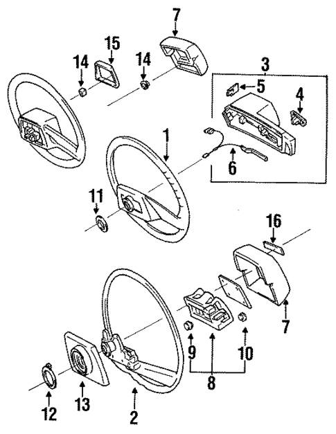Steering Wheel & Trim for 1984 Toyota Pickup #2