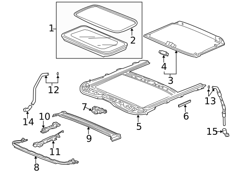 Sunroof for 2015 Honda Accord #1
