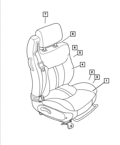 Front Seats for 2002 Chrysler Sebring #3