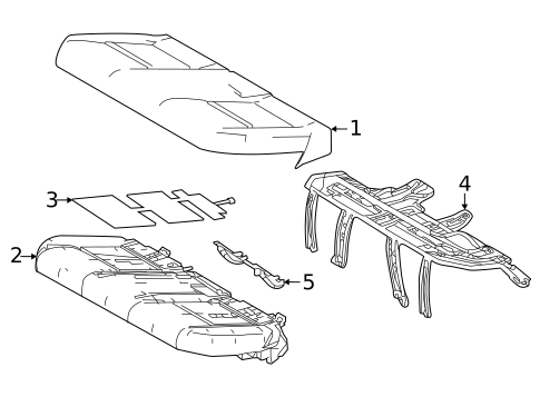 Rear Seat Components for 2023 Lexus NX450h+ #4