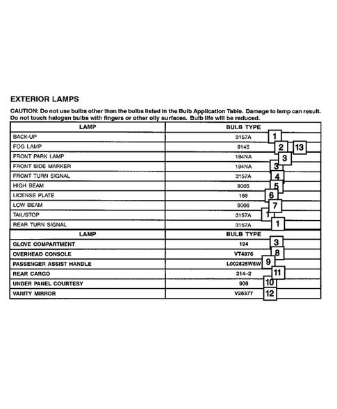 Lamps - Front, Rear and Courtesy for 2007 Jeep Grand Cherokee #3
