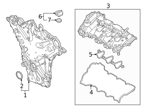 Valve & Timing Covers for 2025 Kia Carnival #0