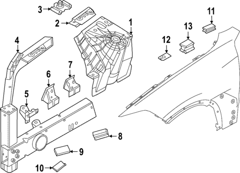 Structural Components & Rails for 2023 BMW iX #0