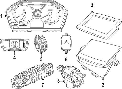 Cluster & Switches for 2022 BMW X1 #0