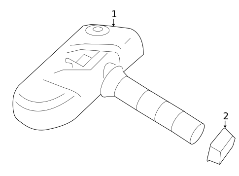 Tire Pressure Monitor Components for 2013 Volvo S80 #0