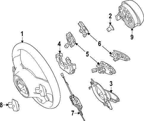 Steering Wheel & Trim for 2025 Mercedes-Benz eSprinter #0