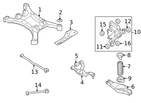 Rear Floor & Rails for 2009 Nissan Altima #3