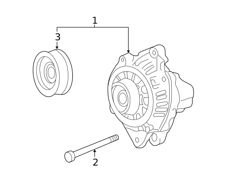Alternator for 2010 Kia Optima #1