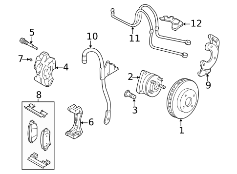 Brake Components for 2000 Cadillac Seville #0