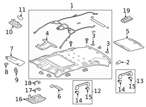 Interior Trim - Roof for 2025 Lexus ES300h #2