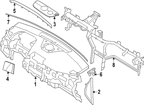 Instrument Panel for 2024 Hyundai Kona #0