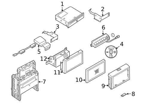 Navigation System Components for 2003 INFINITI G35 #0