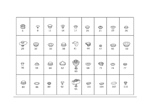 Expansion Plugs, Grommets for 1994 Mercedes-Benz E420 #0