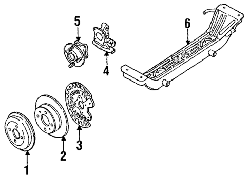 Rear Brakes for 1993 Isuzu Stylus #0