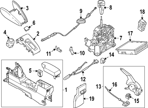 Center Console for 2021 Nissan Versa #0