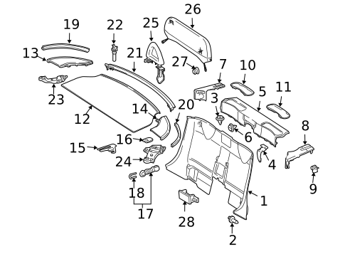 Top Well Components for 2008 Mercedes-Benz SLK55 AMG #0