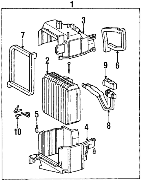 Condenser, Compressor & Lines for 1997 Toyota Tercel #1