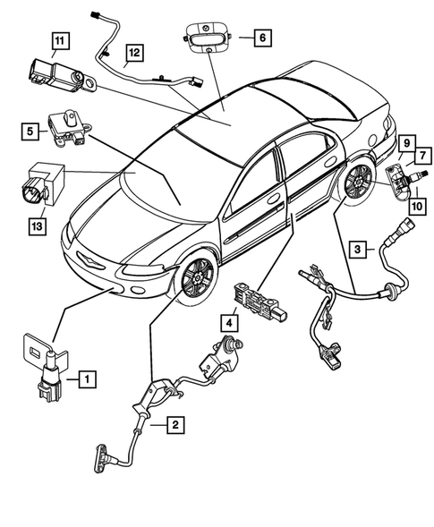Sensors for 2009 Chrysler Sebring #0