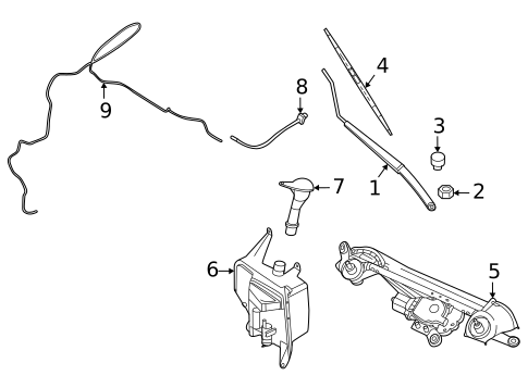 Wiper & Washer Components for 2024 Nissan Sentra #0