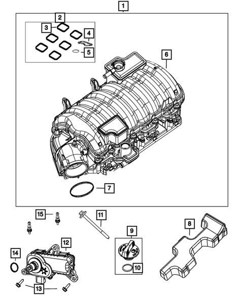Manifolds and Vacuum Fittings for 2019 Dodge Charger #0