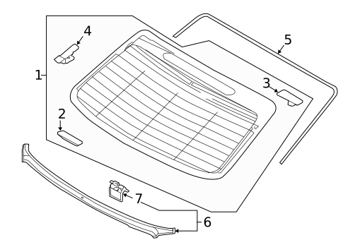 Reveal Moldings for 2019 Genesis G90 #1