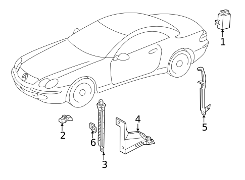 Tire Pressure Monitor Components for 2006 Mercedes-Benz CLS55 AMG #0