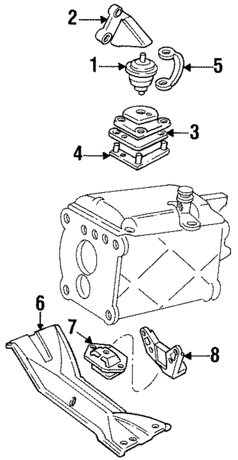 Engine & Trans Mounting for 1994 Volvo 940 #1