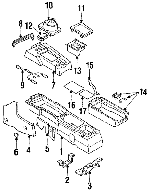 Console for 1992 Mitsubishi Eclipse #0
