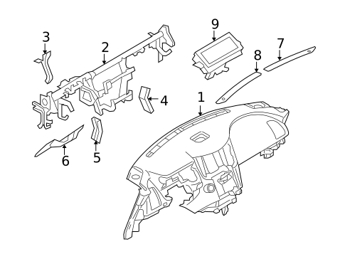 Instrument Panel for 2010 INFINITI FX50 #0