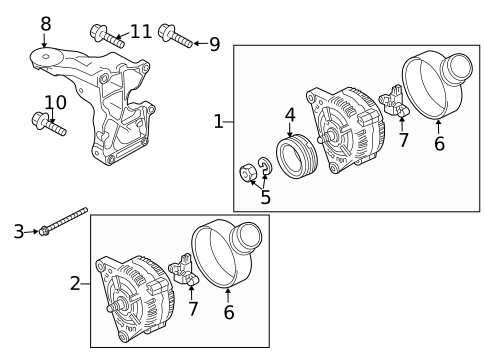 Alternator for 2012 Audi S5 #0