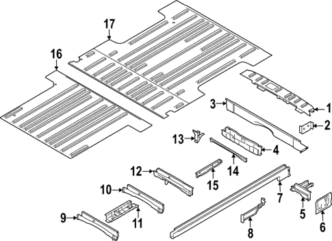 Rear Floor & Rails for 2025 Ford Transit-350 #4