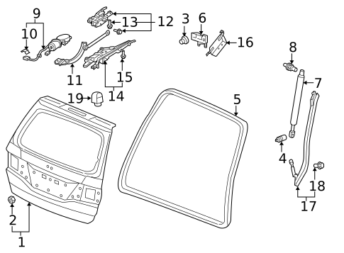 Liftgate for 2008 Honda Odyssey #1
