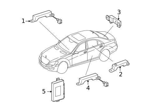 Keyless Entry Components for 2011 Mercedes-Benz S 65 AMG® #0