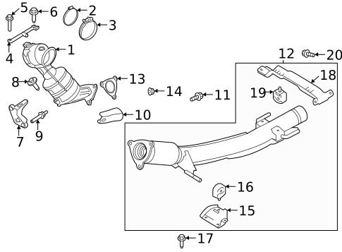 Exhaust Components for 2023 Land Rover Range Rover Evoque #0
