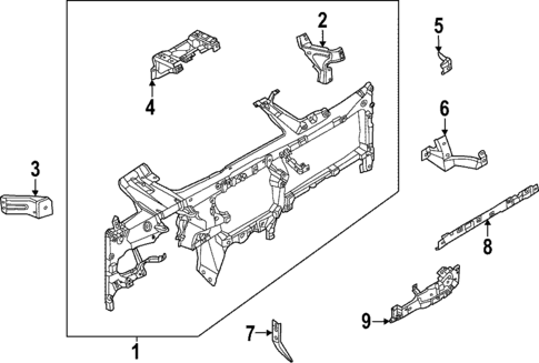 Instrument Panel Components for 2022 Ford F-150 #3