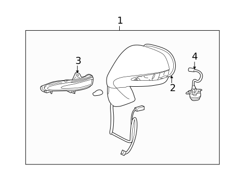 Outside Mirrors for 2011 Lexus RX350 #0