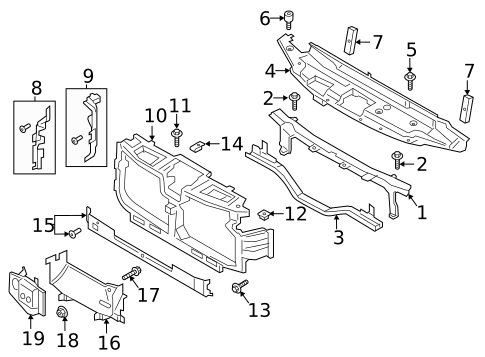 Radiator Support for 2022 Ford F-450 Super Duty #0