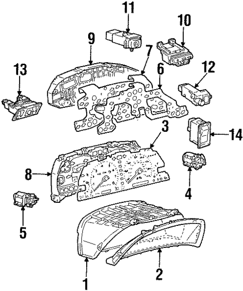 Switches for 1998 Lexus SC400 #1