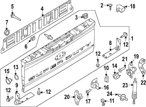 Tail Gate for 2023 Ford F-450 Super Duty #1