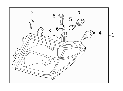 Bulbs - Chassis for 2012 Suzuki Equator #1