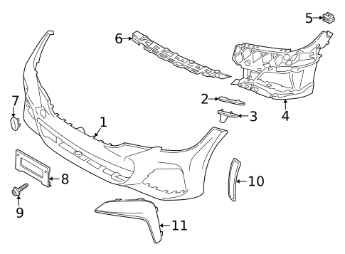 Bumper & Components - Front for 2020 BMW 330i #5