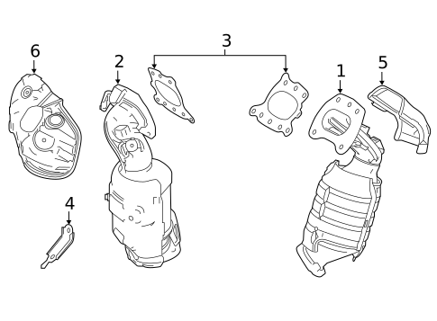 Exhaust Manifold for 2019 Lexus ES350 #0