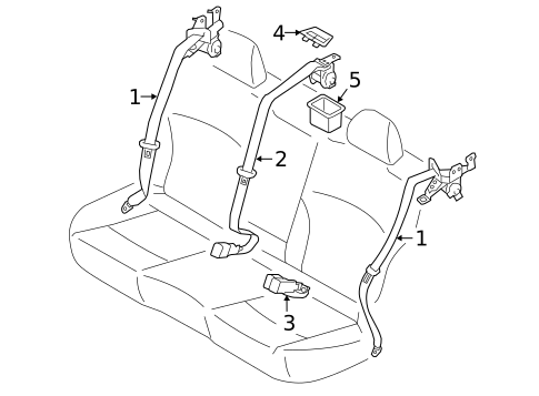 Seat Belt for 2017 Subaru Legacy #1