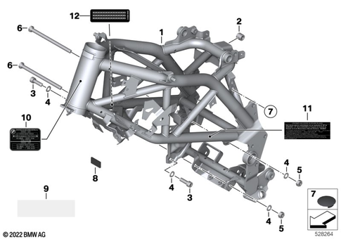 Motorcycle Frame for 2021 BMW-Motorrad G 310 R #0