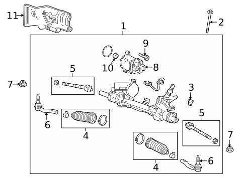 Steering Gear & Linkage for 2024 GMC Terrain #0