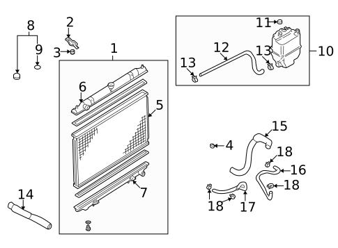 Radiator & Components for 2000 Nissan Maxima #0