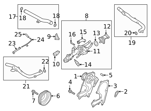 Water Pump for 2019 Genesis G70 #1