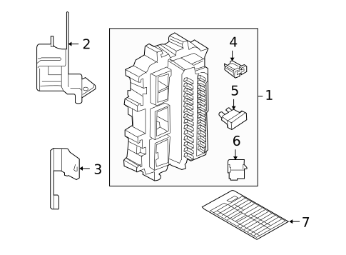 Fuse & Relay for 2010 INFINITI FX50 #1