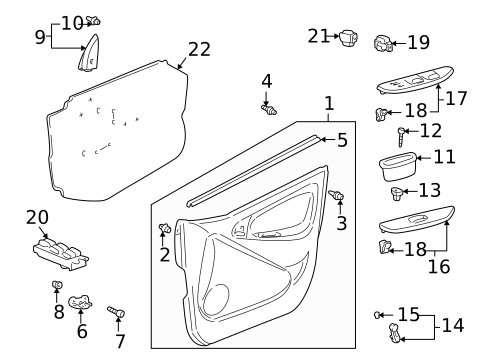 Front Door for 2005 Toyota Echo #5