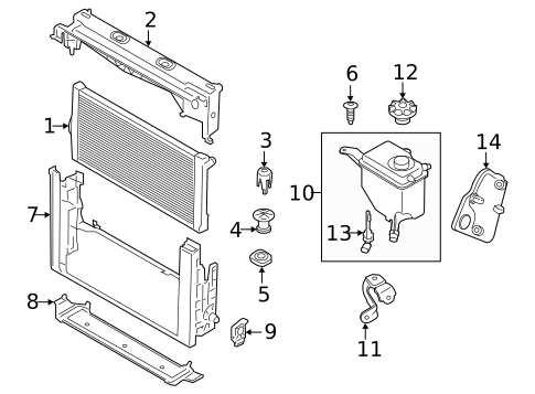 Oil Cooler for 2013 BMW ActiveHybrid 5 #1